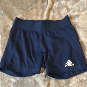 Adidas Blue Athletic Shorts with Elastic Waistband